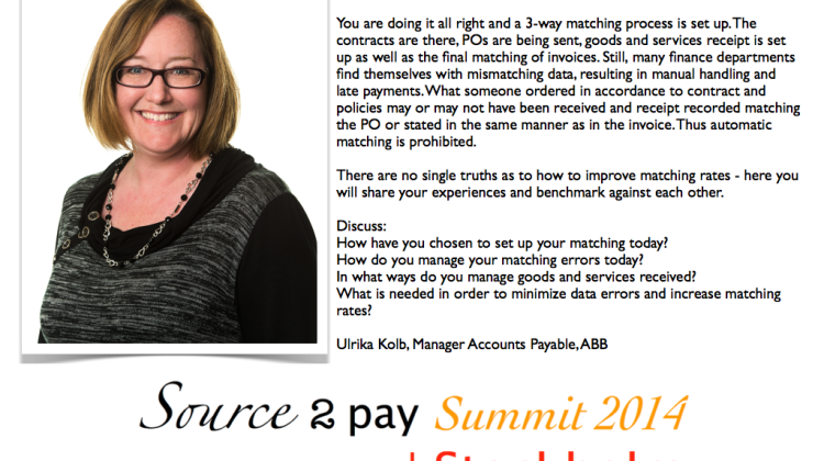 Ulrika Kolb Source to Pay Summit