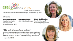 Panel with NCC, Scania and Länsförsäkringar at CPO Outlook 2025