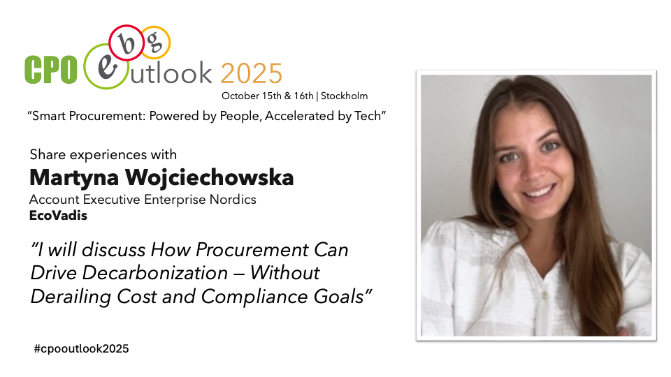 Driving Decarbonization in Procurement – EcoVadis Roundtable at CPO Outlook 2025