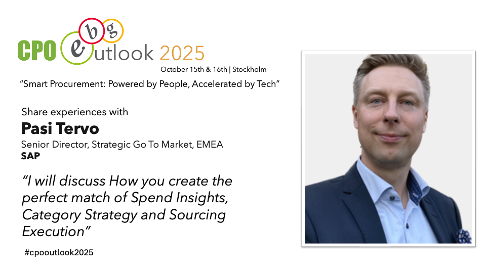 Spend Insights, Category Strategy and Sourcing Execution at CPO Outlook 2025